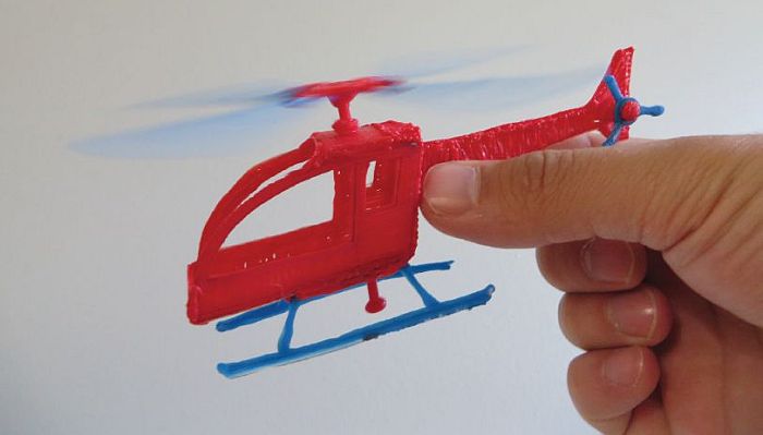 Шаблон для 3D ручки: вертолёт