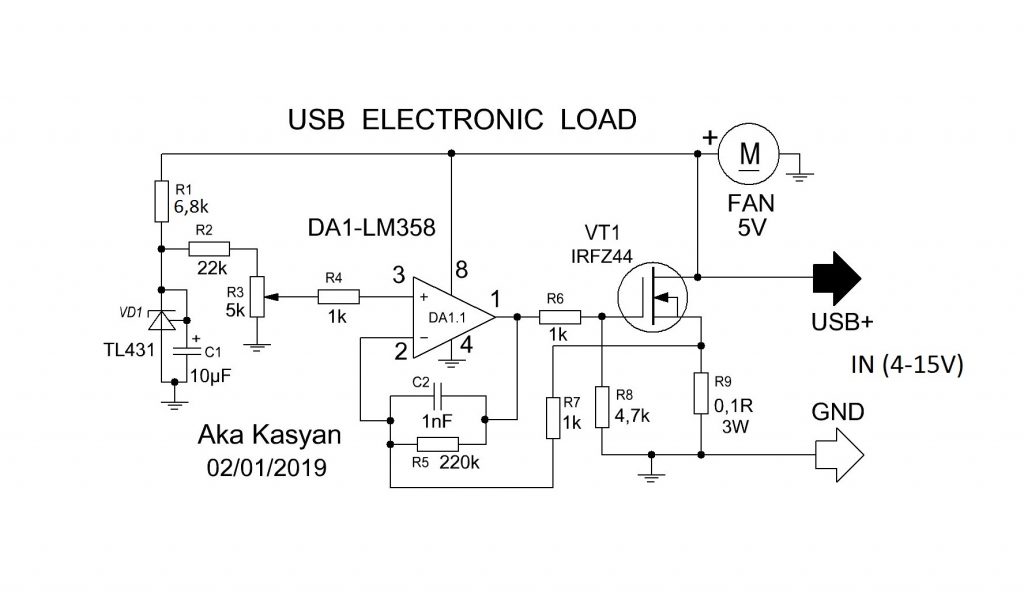 Электронная нагрузка USB своими руками